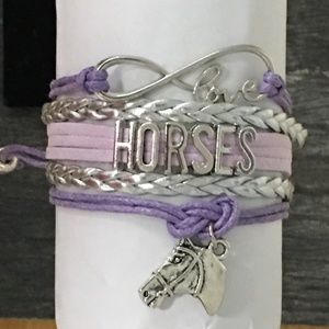 Girls Horse Charm Bracelet, Horse Lovers